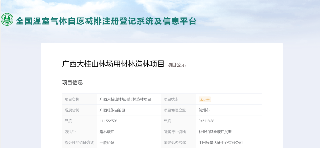 我院承担的广西造林碳汇项目在温室气体自愿减排注册登记系统及信息平台公示.png